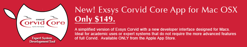 Program expert system in exsys corvid core for mac